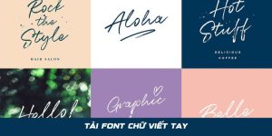 Tải font chữ viết tay